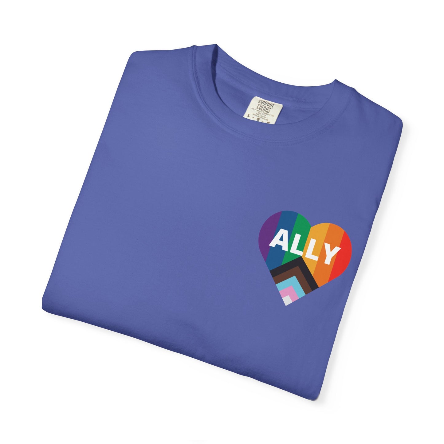 Inclusive Ally Heart T-Shirt, Pride Apparel, LGBTQ+ Support Shirt, Gift for Allies, Unisex T-Shirt, Colorful Heart Tee
