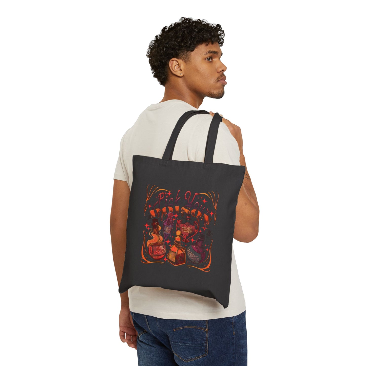 Pick your poison bookish tote
