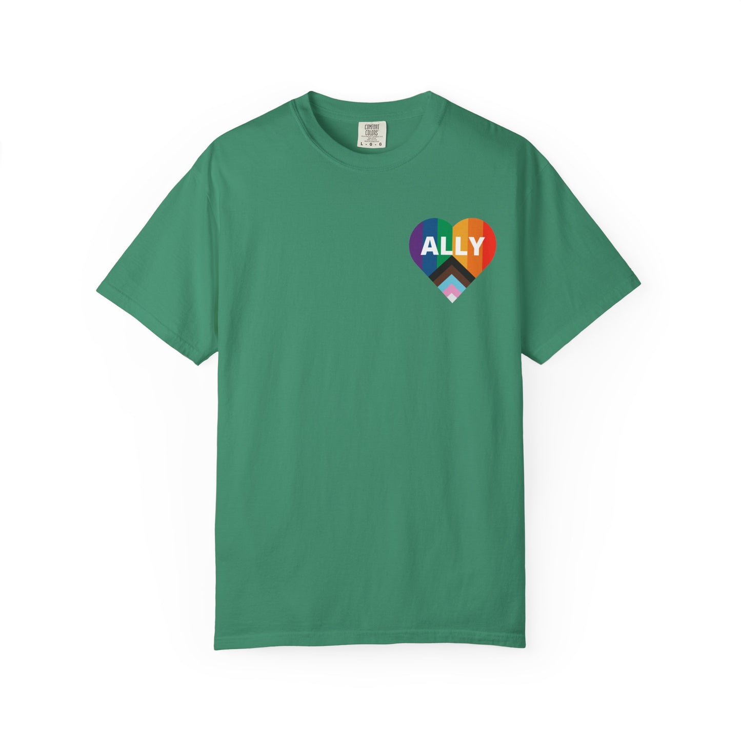 Inclusive Ally Heart T-Shirt, Pride Apparel, LGBTQ+ Support Shirt, Gift for Allies, Unisex T-Shirt, Colorful Heart Tee