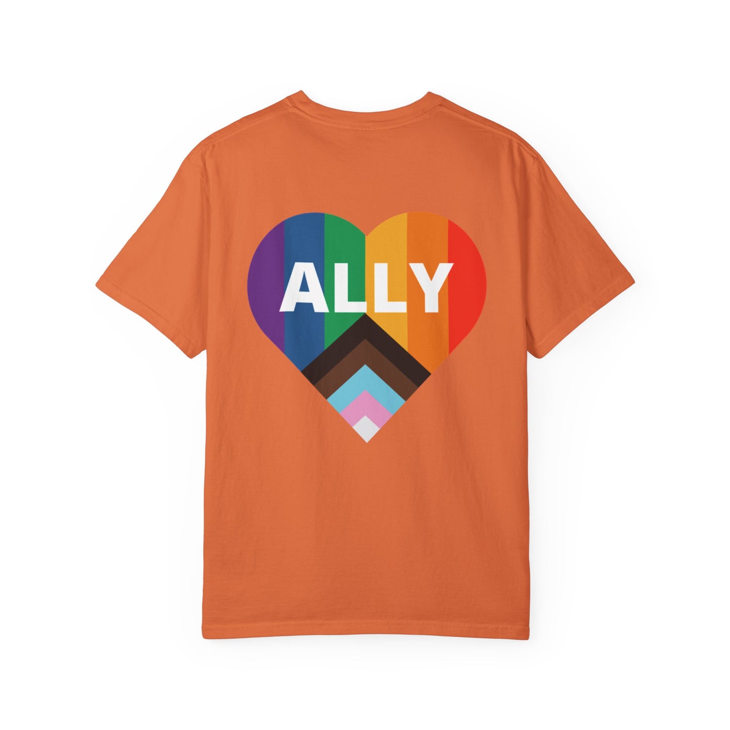 Inclusive Ally Heart T-Shirt, Pride Apparel, LGBTQ+ Support Shirt, Gift for Allies, Unisex T-Shirt, Colorful Heart Tee