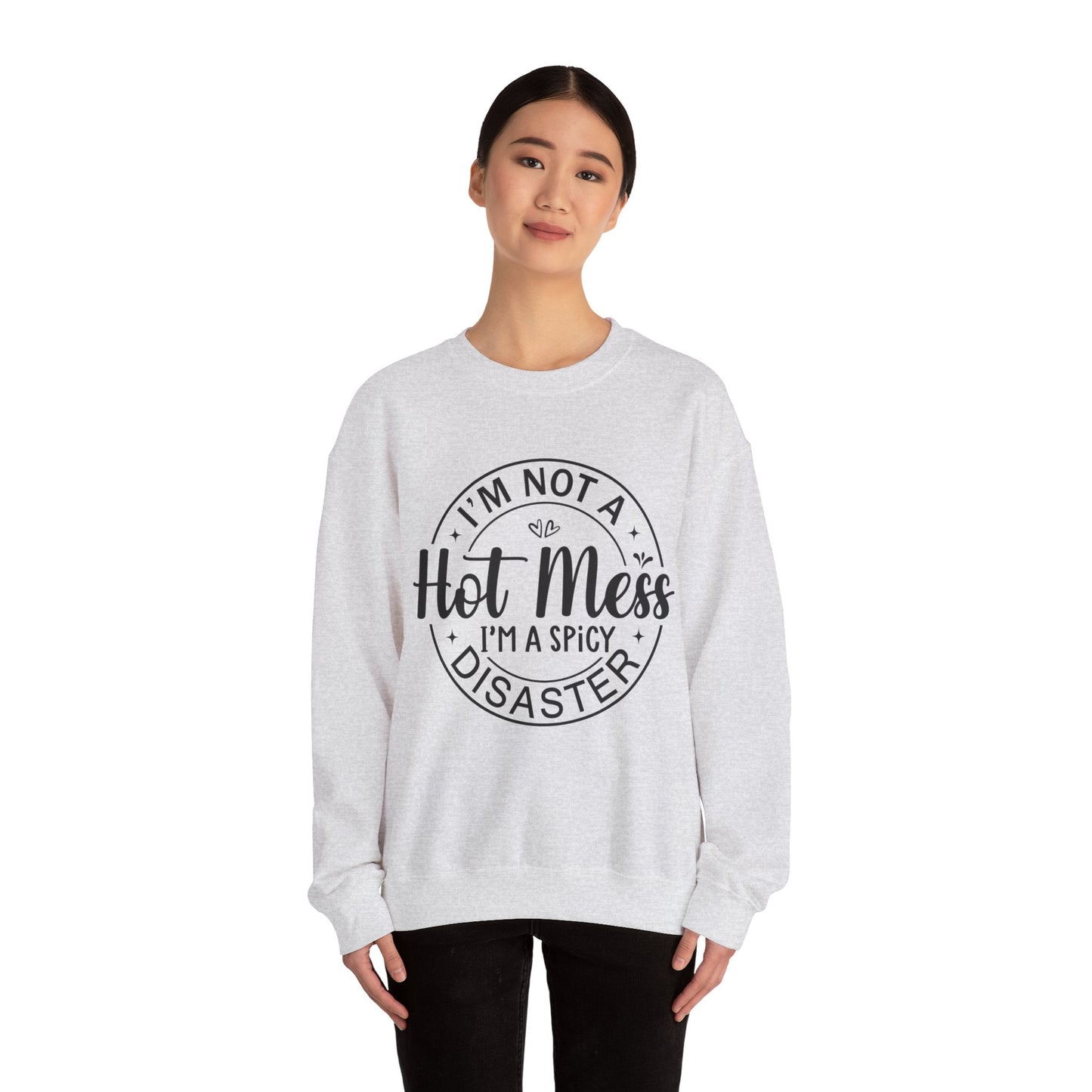 Hot Mess Gildan Crewneck Sweatshirt