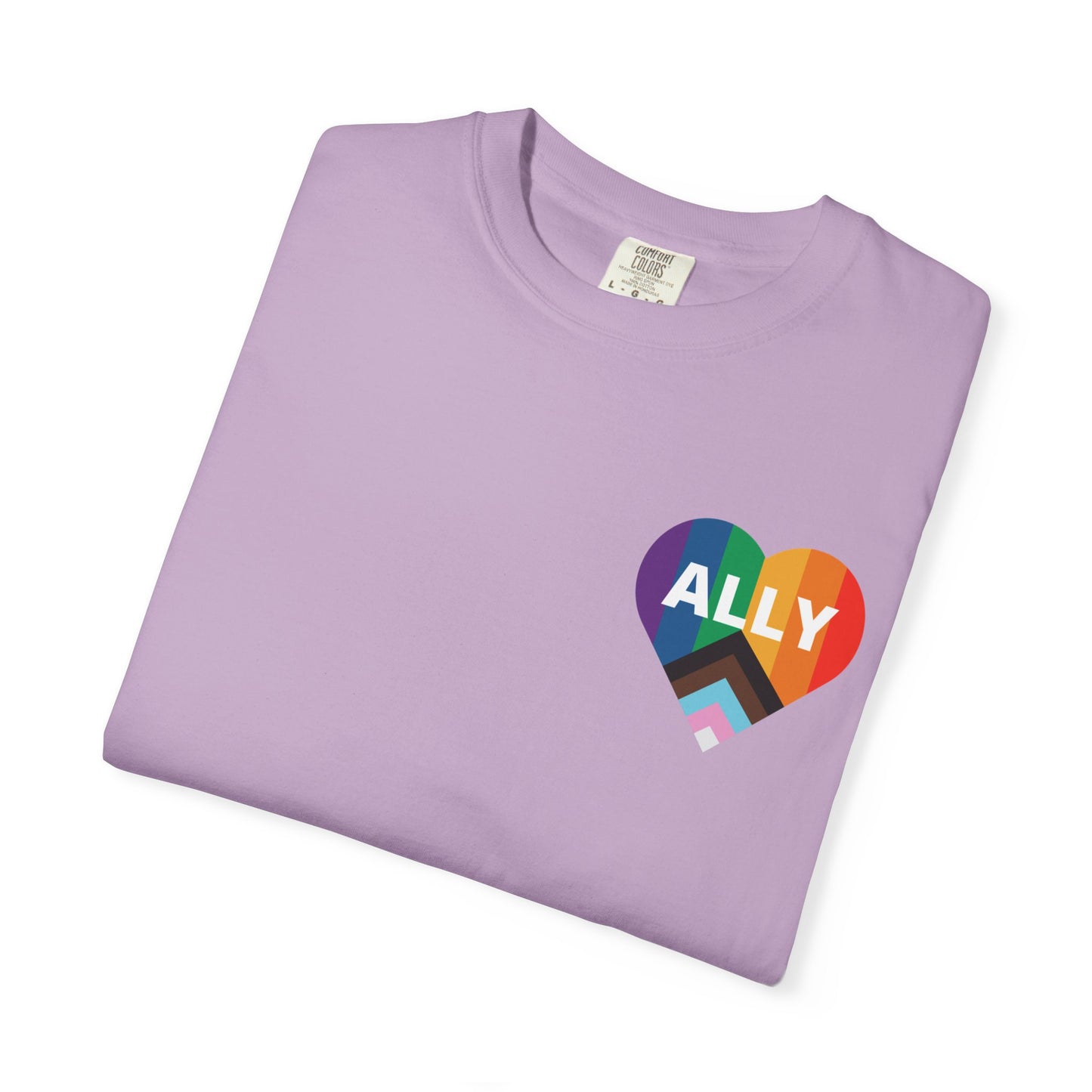 Inclusive Ally Heart T-Shirt, Pride Apparel, LGBTQ+ Support Shirt, Gift for Allies, Unisex T-Shirt, Colorful Heart Tee