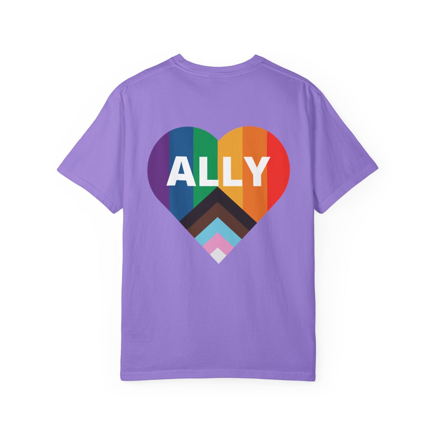 Inclusive Ally Heart T-Shirt, Pride Apparel, LGBTQ+ Support Shirt, Gift for Allies, Unisex T-Shirt, Colorful Heart Tee