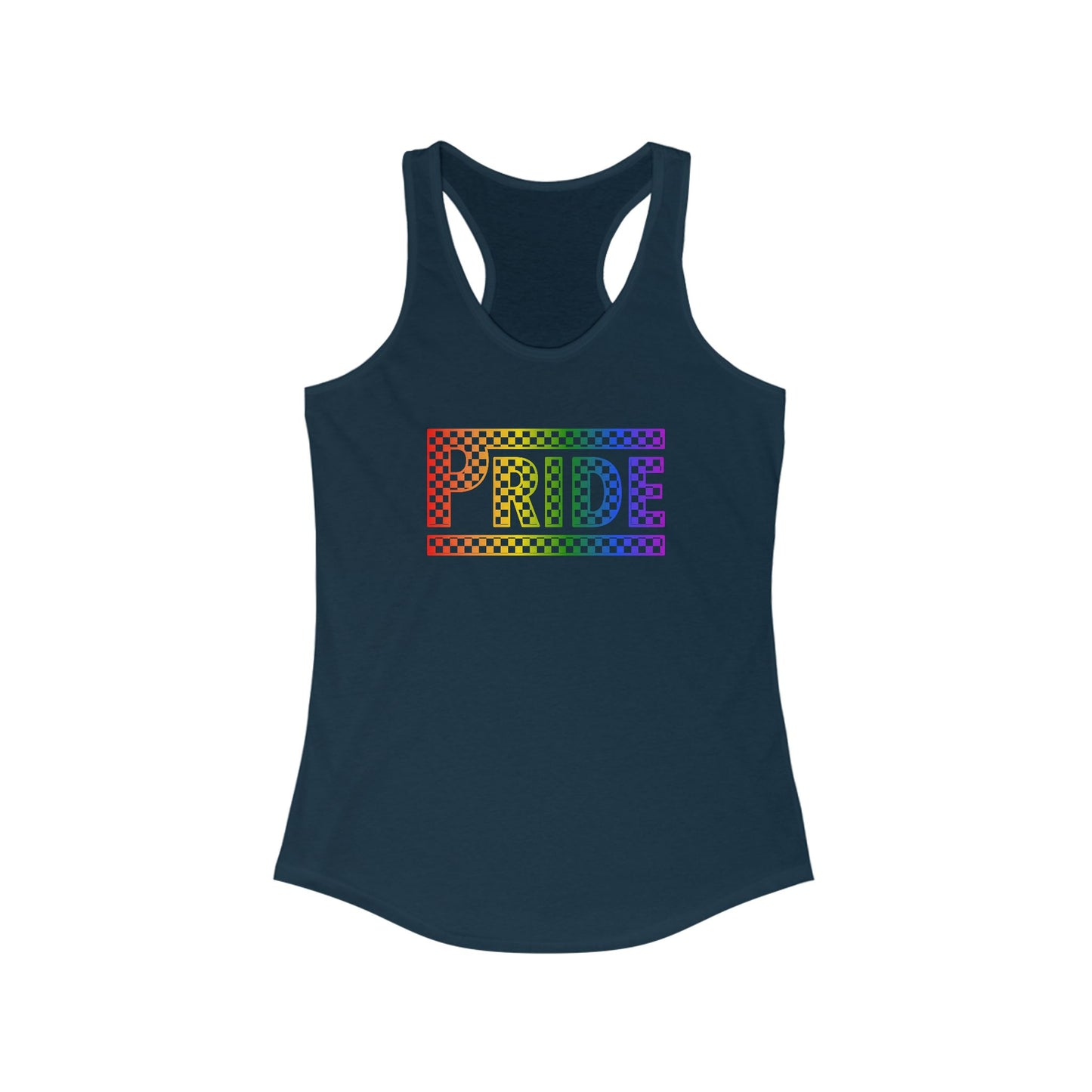 Pride Racerback Tank, LGBTQ+ Apparel, Summer Workout Top, Equal Rights Shirt, Pride Month Celebration, Casual Fashion