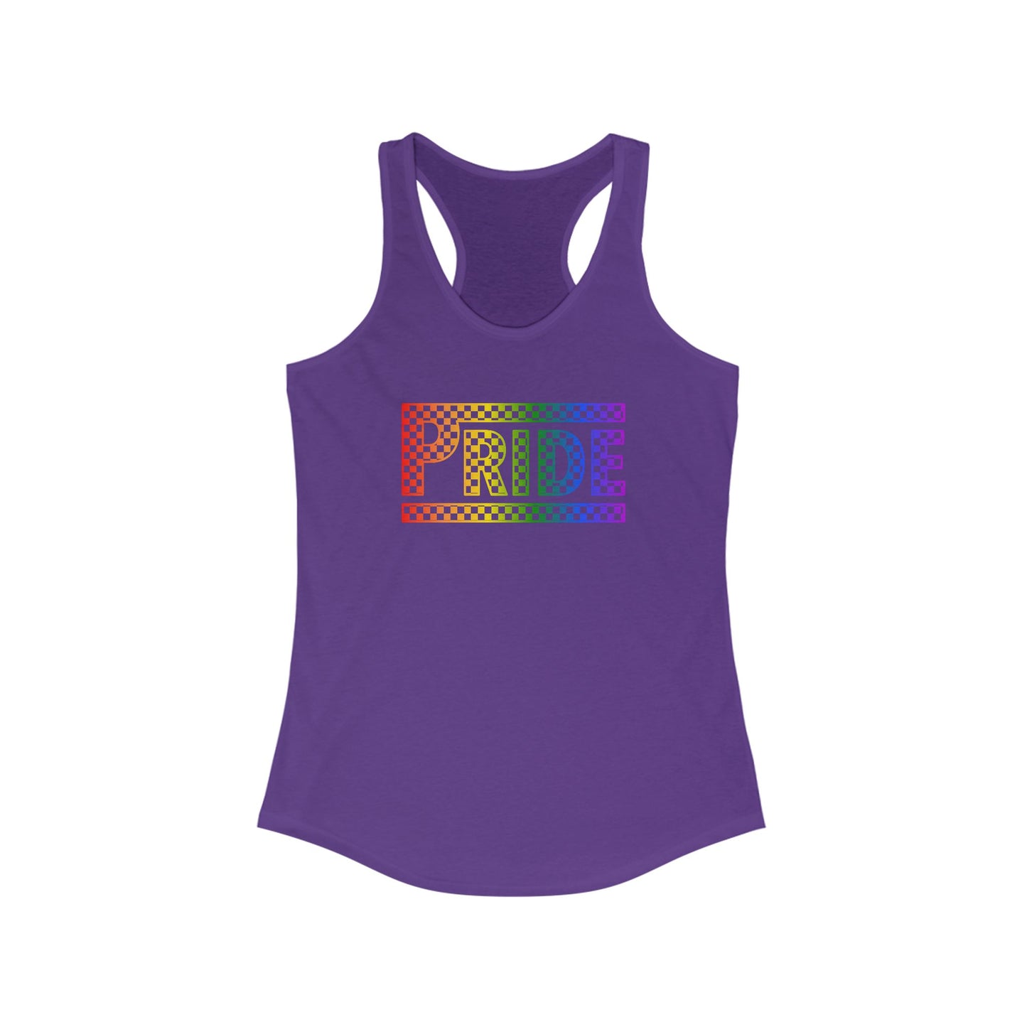 Pride Racerback Tank, LGBTQ+ Apparel, Summer Workout Top, Equal Rights Shirt, Pride Month Celebration, Casual Fashion