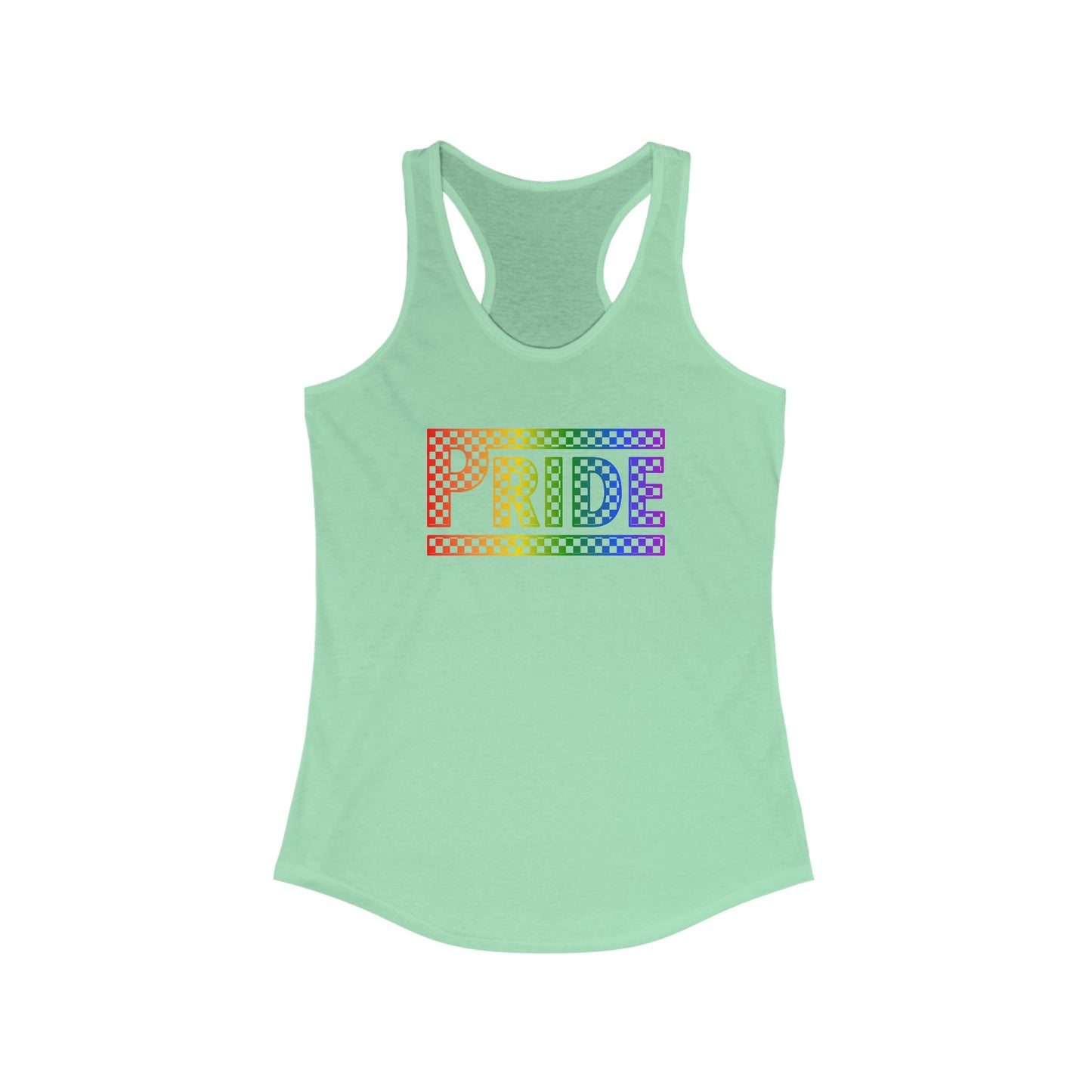Pride Racerback Tank, LGBTQ+ Apparel, Summer Workout Top, Equal Rights Shirt, Pride Month Celebration, Casual Fashion