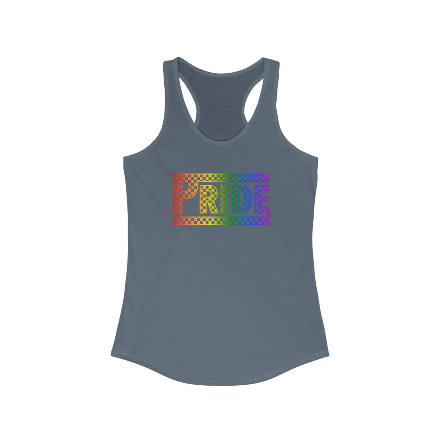 Pride Racerback Tank, LGBTQ+ Apparel, Summer Workout Top, Equal Rights Shirt, Pride Month Celebration, Casual Fashion
