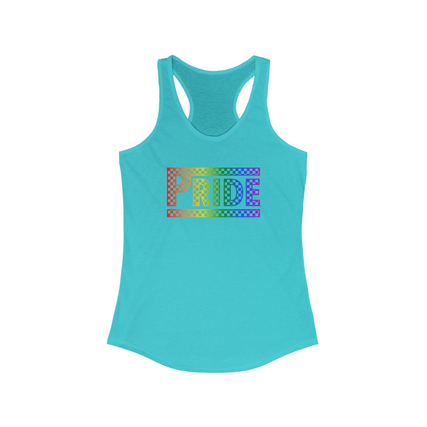 Pride Racerback Tank, LGBTQ+ Apparel, Summer Workout Top, Equal Rights Shirt, Pride Month Celebration, Casual Fashion