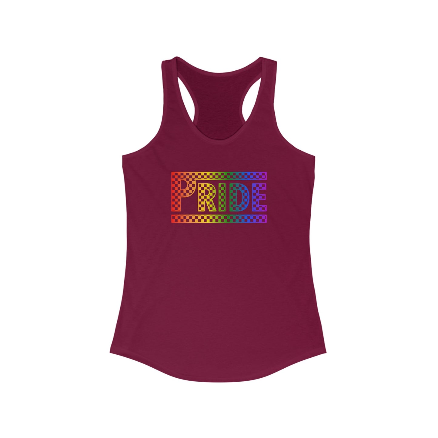 Pride Racerback Tank, LGBTQ+ Apparel, Summer Workout Top, Equal Rights Shirt, Pride Month Celebration, Casual Fashion