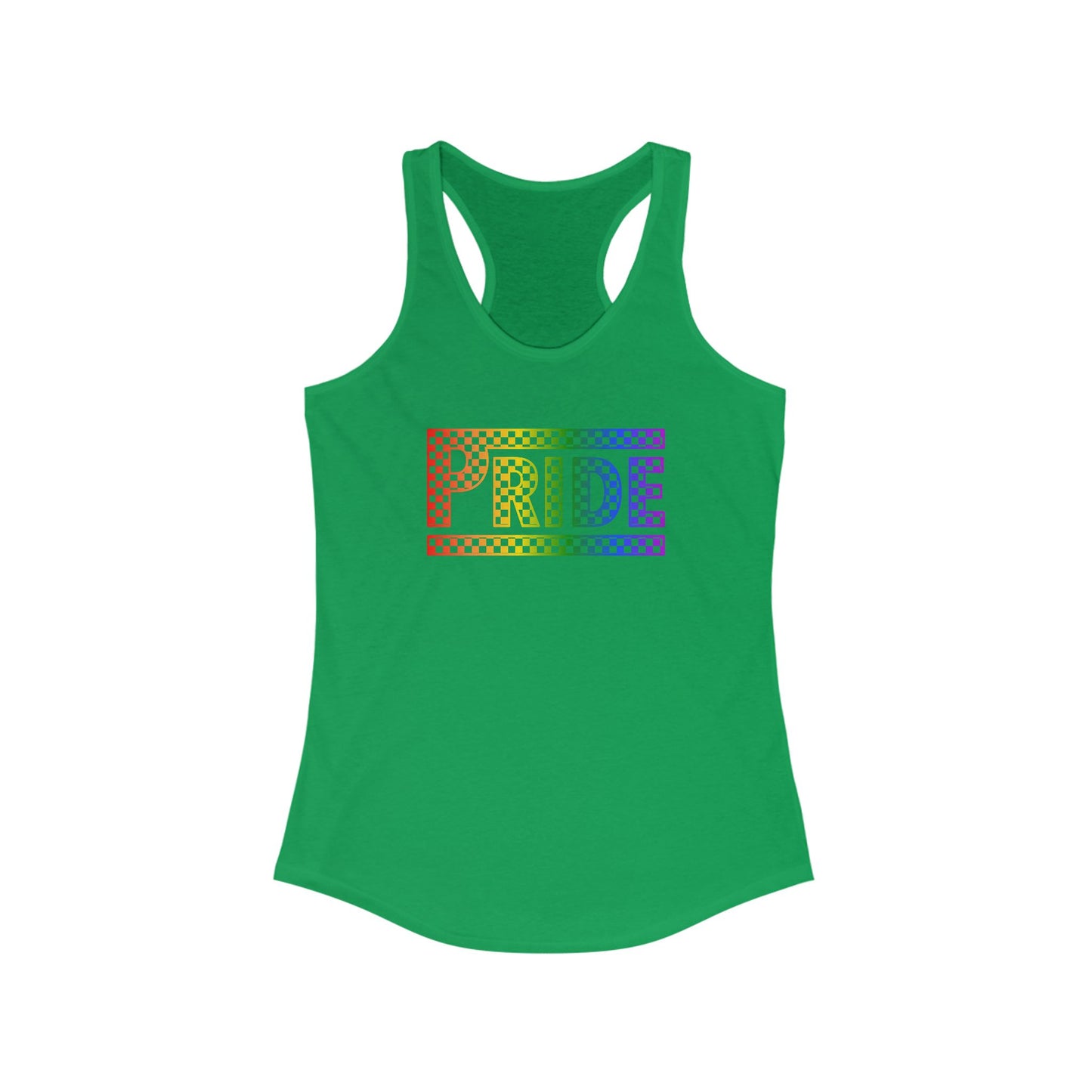 Pride Racerback Tank, LGBTQ+ Apparel, Summer Workout Top, Equal Rights Shirt, Pride Month Celebration, Casual Fashion