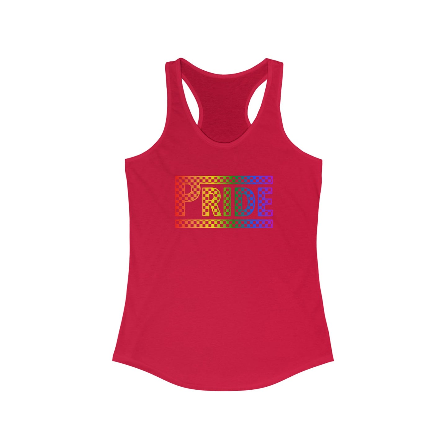 Pride Racerback Tank, LGBTQ+ Apparel, Summer Workout Top, Equal Rights Shirt, Pride Month Celebration, Casual Fashion