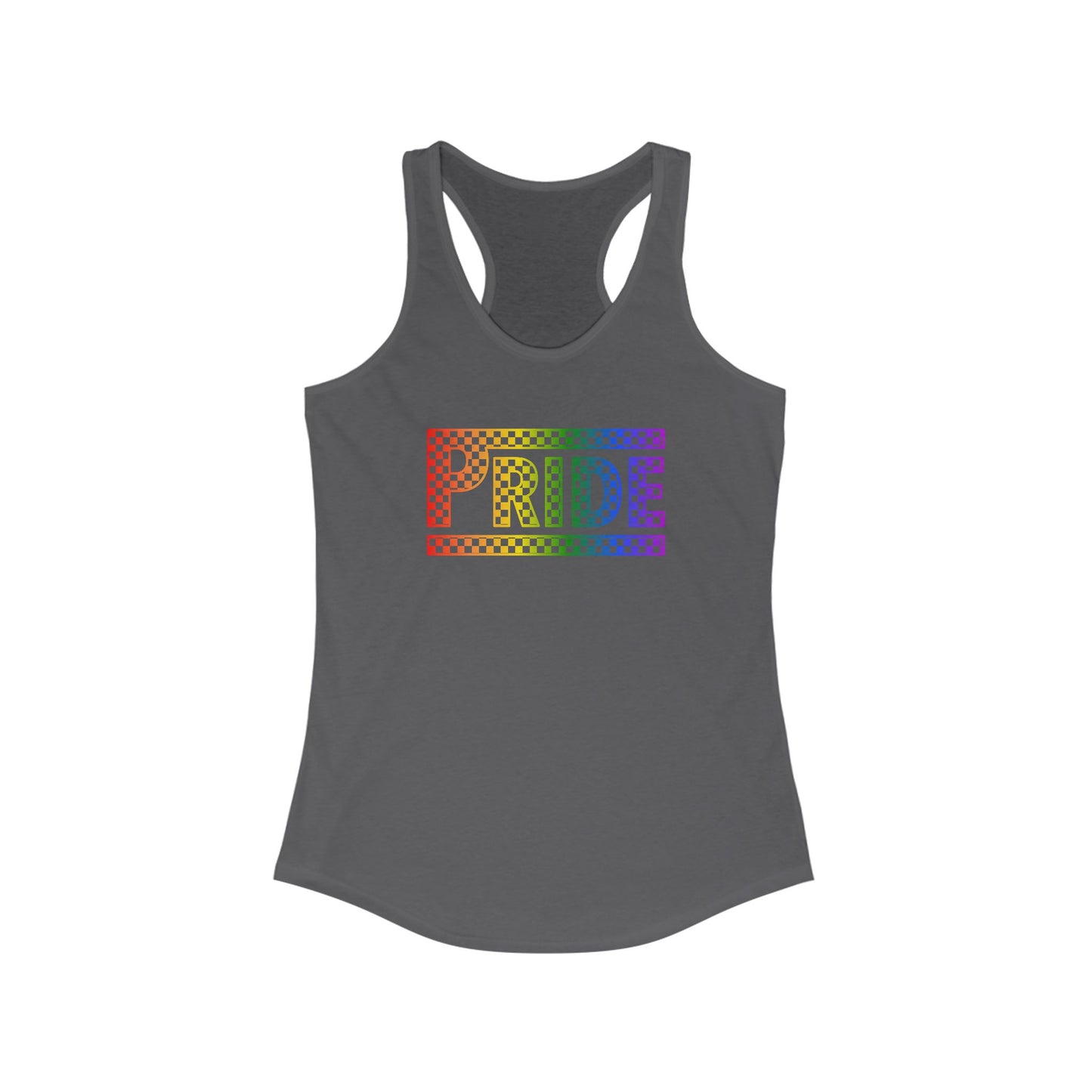 Pride Racerback Tank, LGBTQ+ Apparel, Summer Workout Top, Equal Rights Shirt, Pride Month Celebration, Casual Fashion