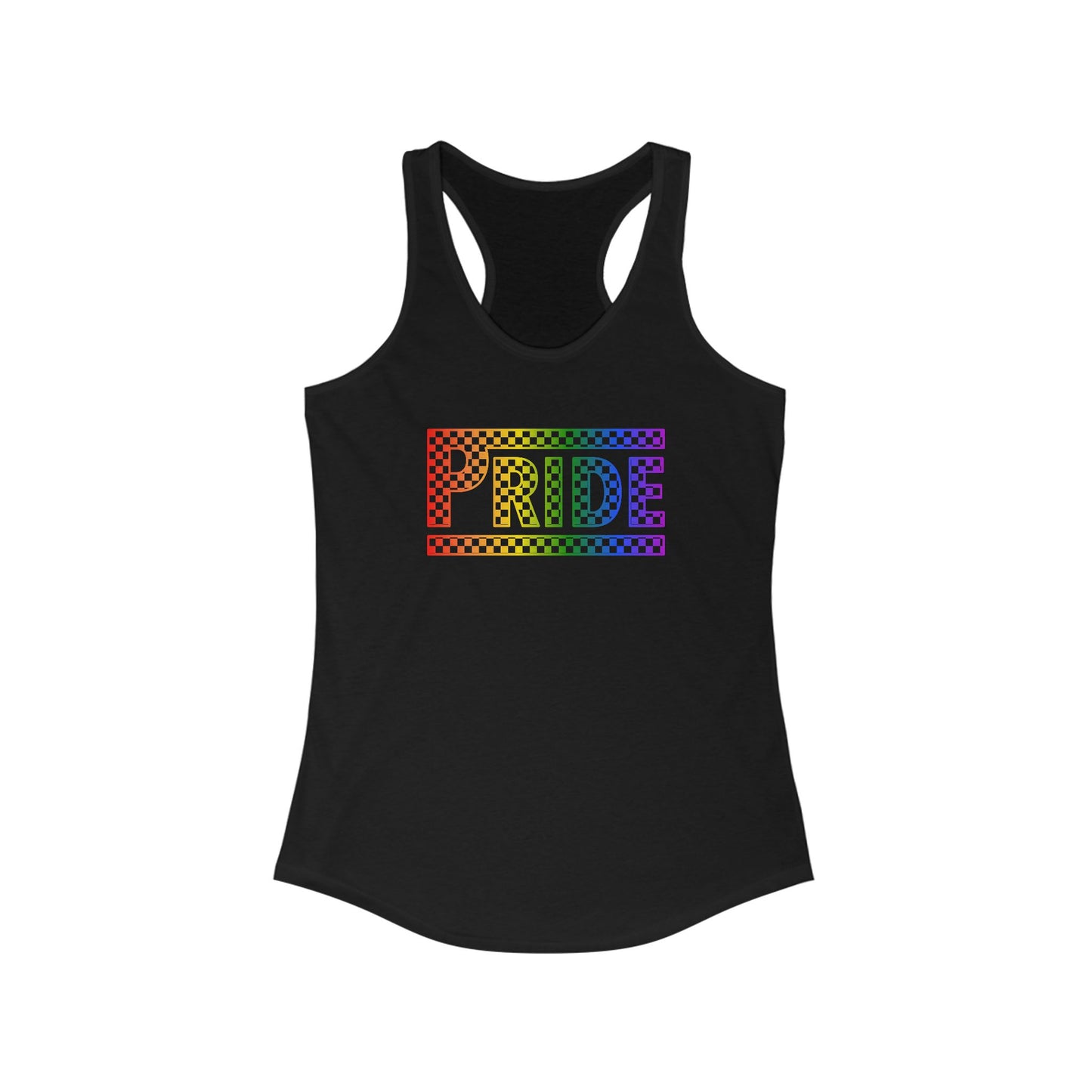 Pride Racerback Tank, LGBTQ+ Apparel, Summer Workout Top, Equal Rights Shirt, Pride Month Celebration, Casual Fashion
