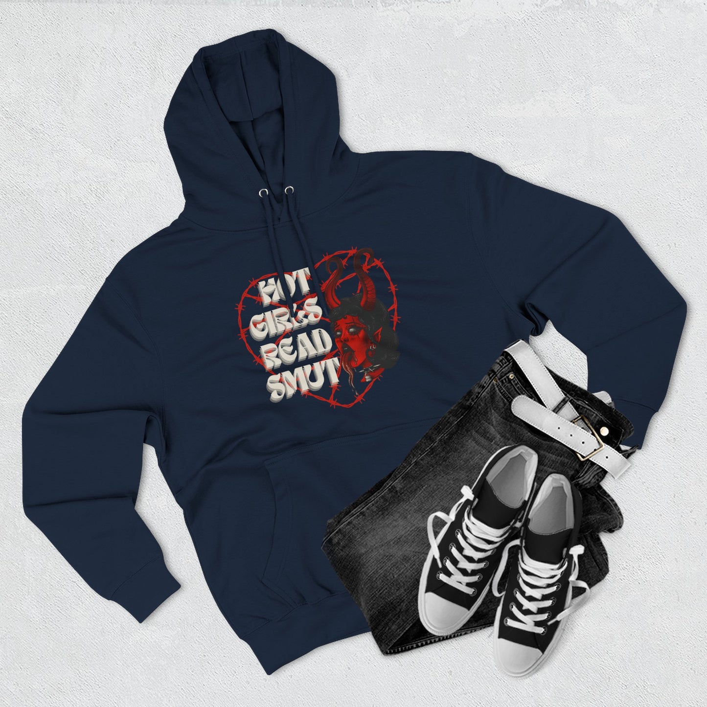 Hot Girls Read Smut Hoodie - Cozy Fleece for Book Lovers