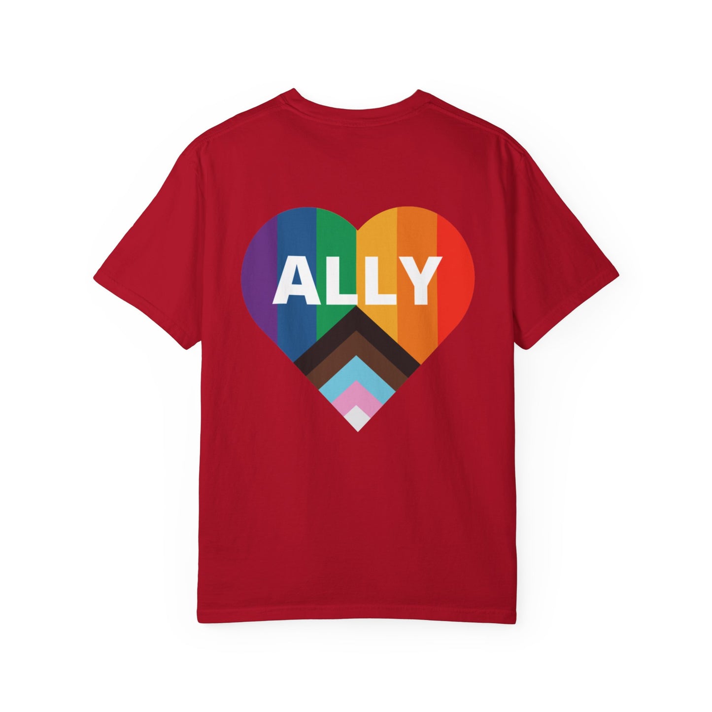 Inclusive Ally Heart T-Shirt, Pride Apparel, LGBTQ+ Support Shirt, Gift for Allies, Unisex T-Shirt, Colorful Heart Tee