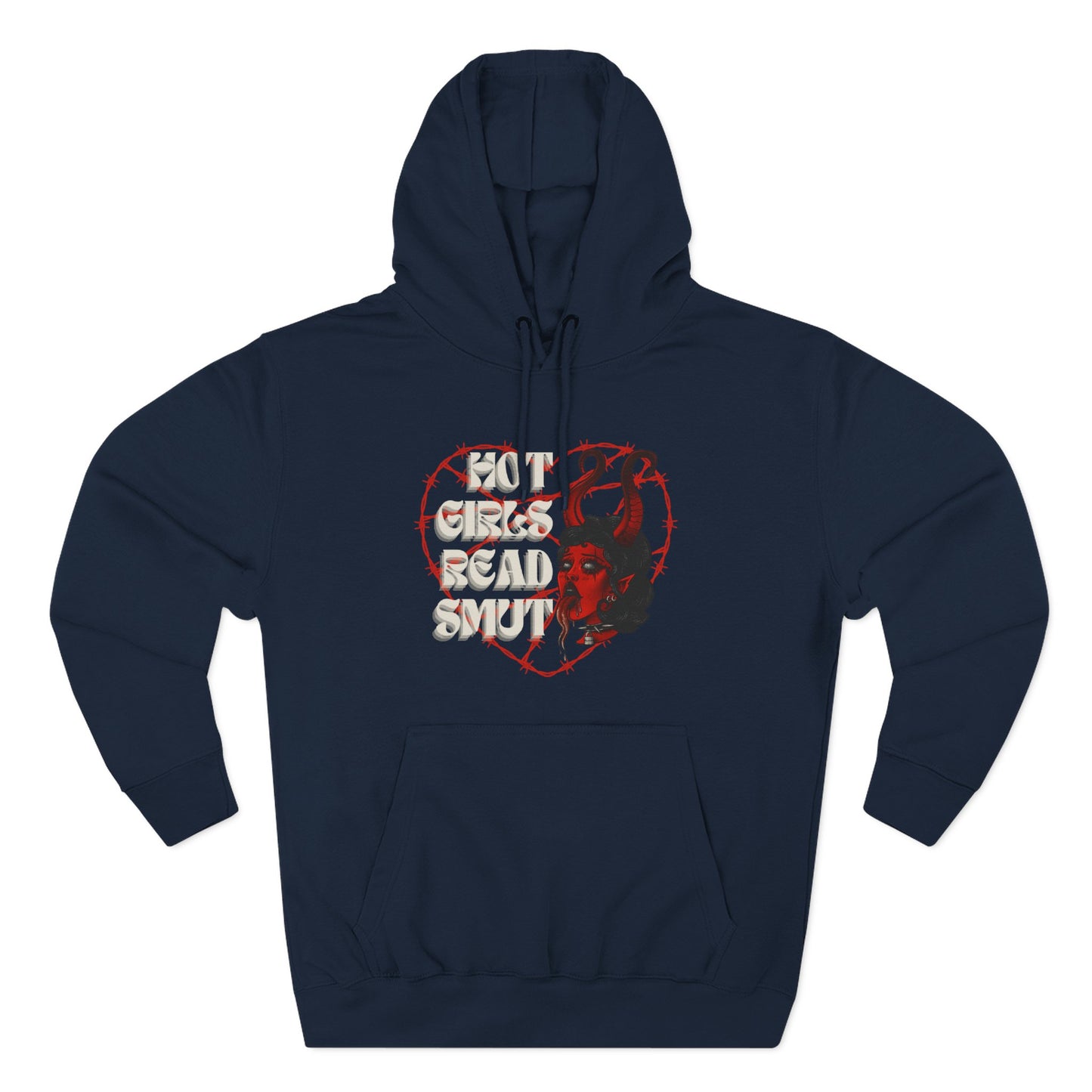 Hot Girls Read Smut Hoodie - Cozy Fleece for Book Lovers