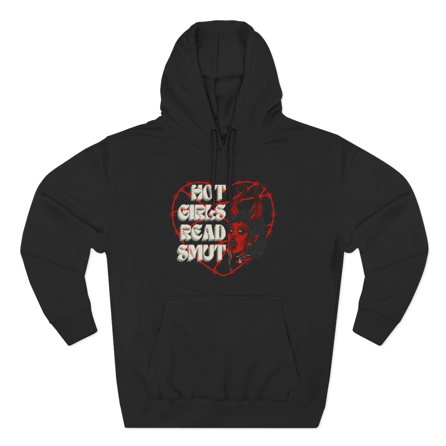 Hot Girls Read Smut Hoodie - Cozy Fleece for Book Lovers