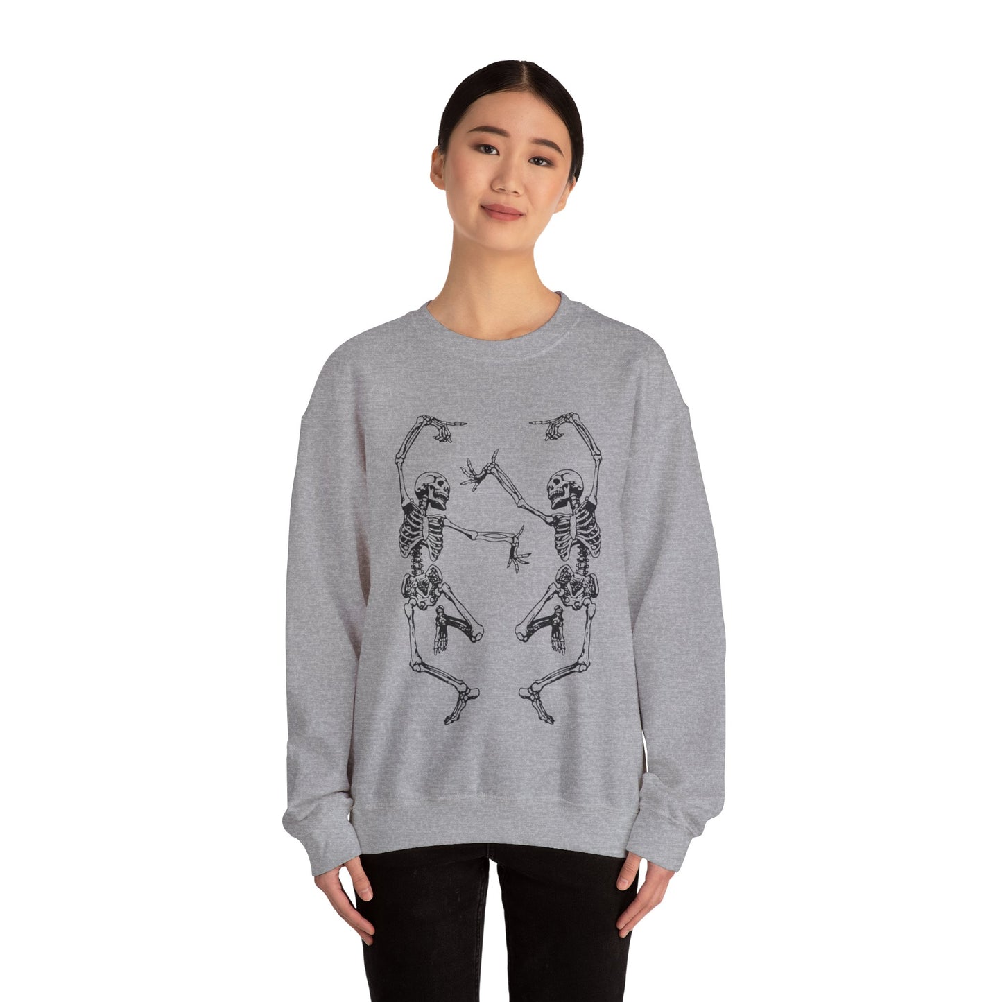 Dancing Skeletons Gildan Crewneck Sweatshirt