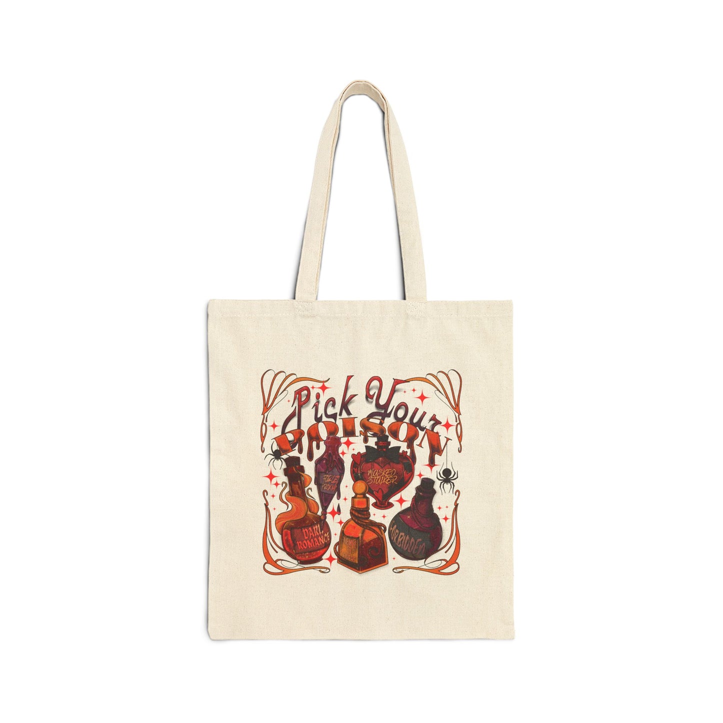 Pick your poison bookish tote