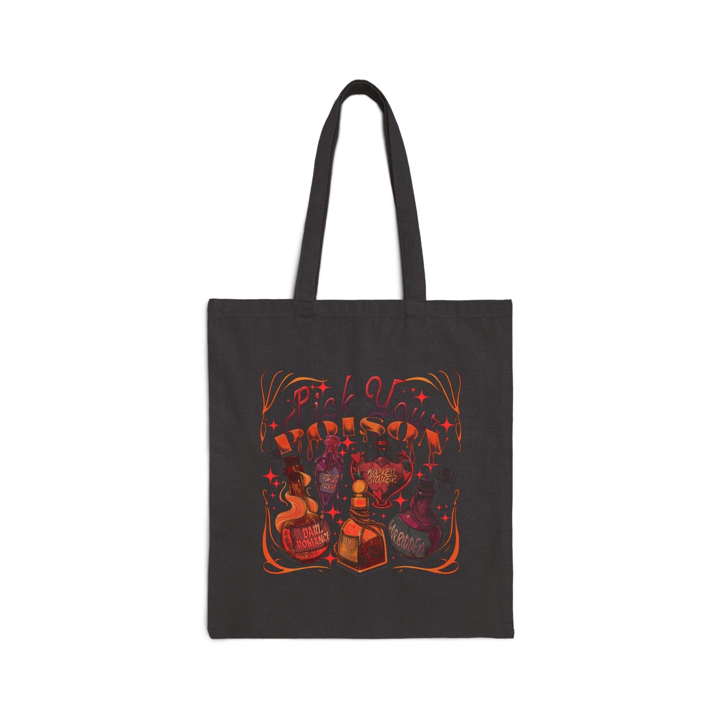 Pick your poison bookish tote