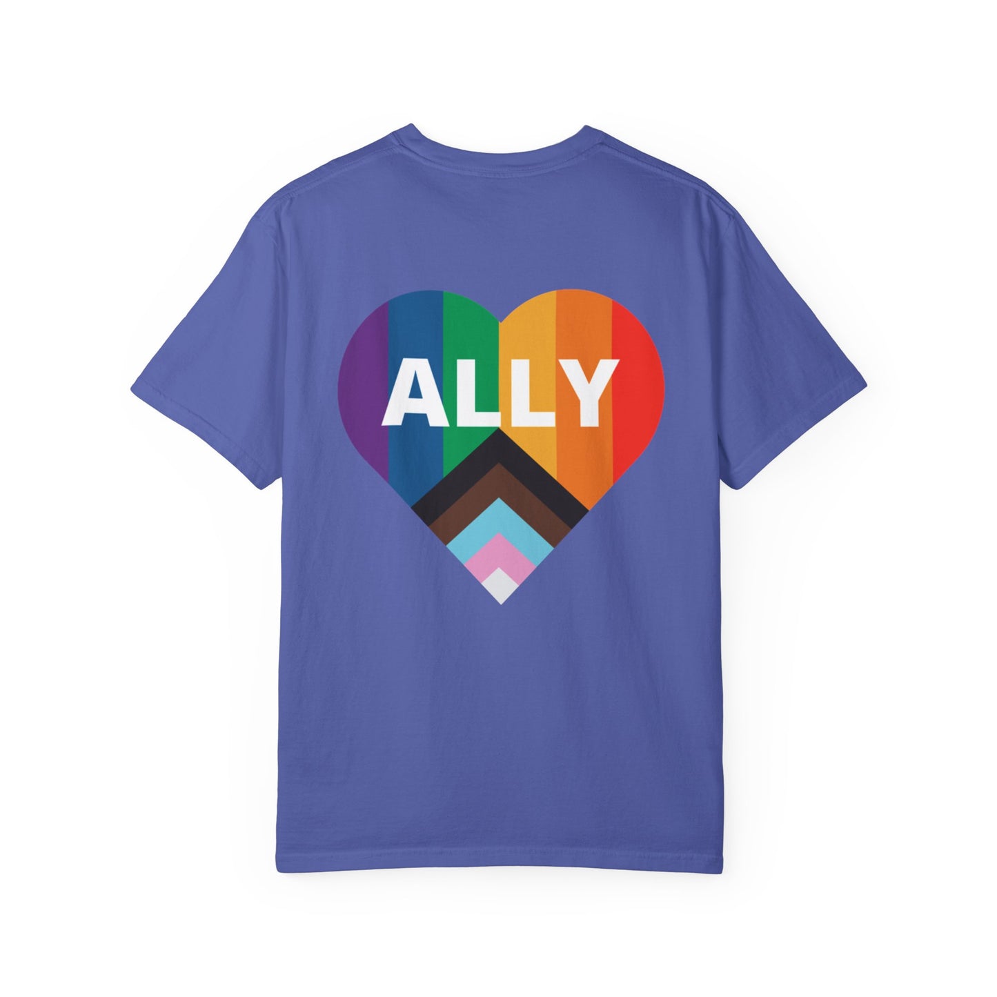 Inclusive Ally Heart T-Shirt, Pride Apparel, LGBTQ+ Support Shirt, Gift for Allies, Unisex T-Shirt, Colorful Heart Tee