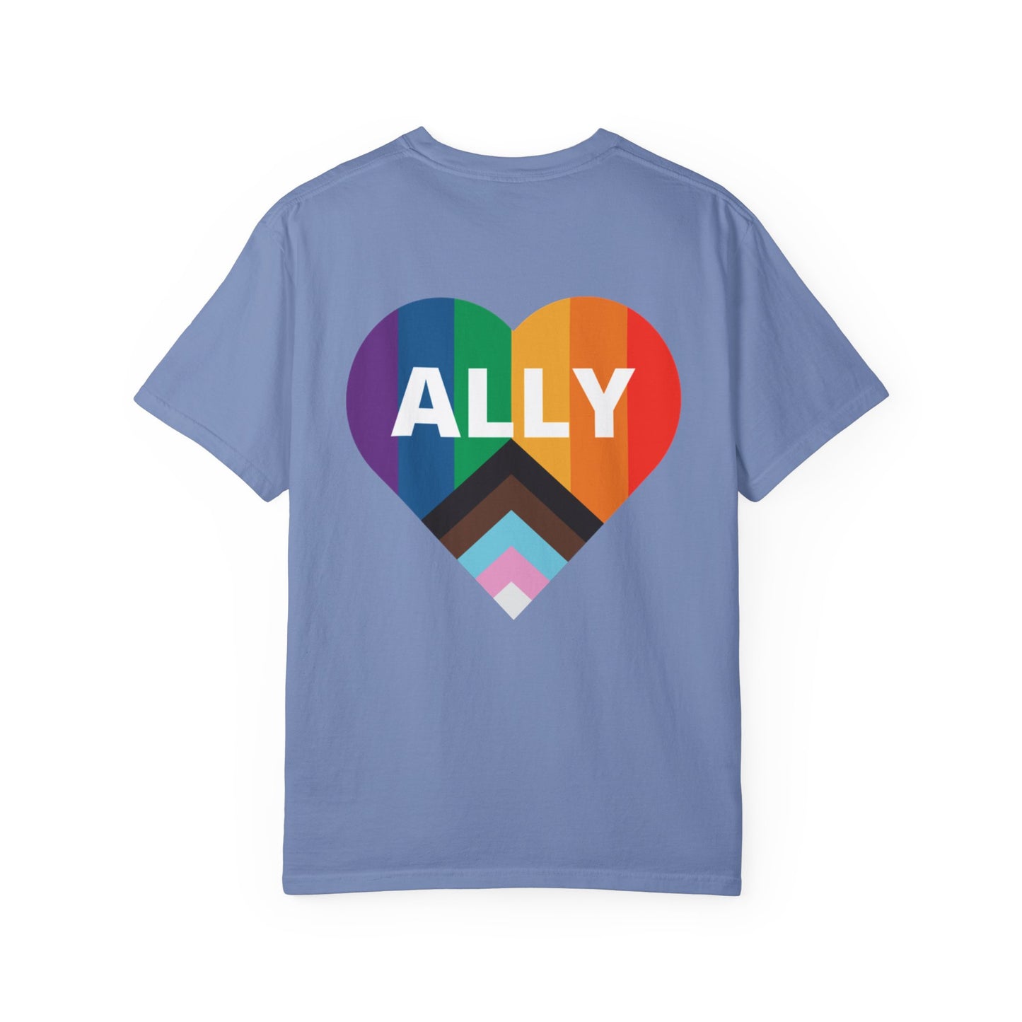Inclusive Ally Heart T-Shirt, Pride Apparel, LGBTQ+ Support Shirt, Gift for Allies, Unisex T-Shirt, Colorful Heart Tee