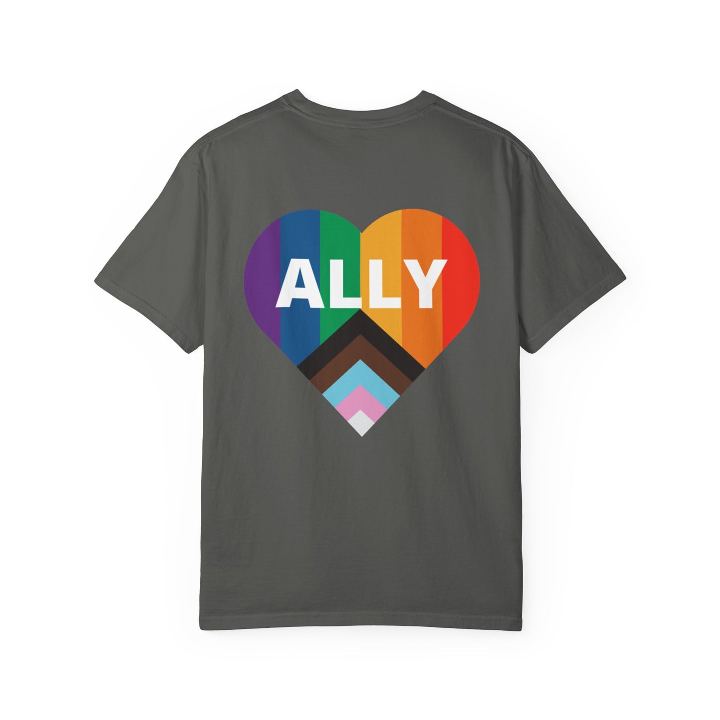 Inclusive Ally Heart T-Shirt, Pride Apparel, LGBTQ+ Support Shirt, Gift for Allies, Unisex T-Shirt, Colorful Heart Tee