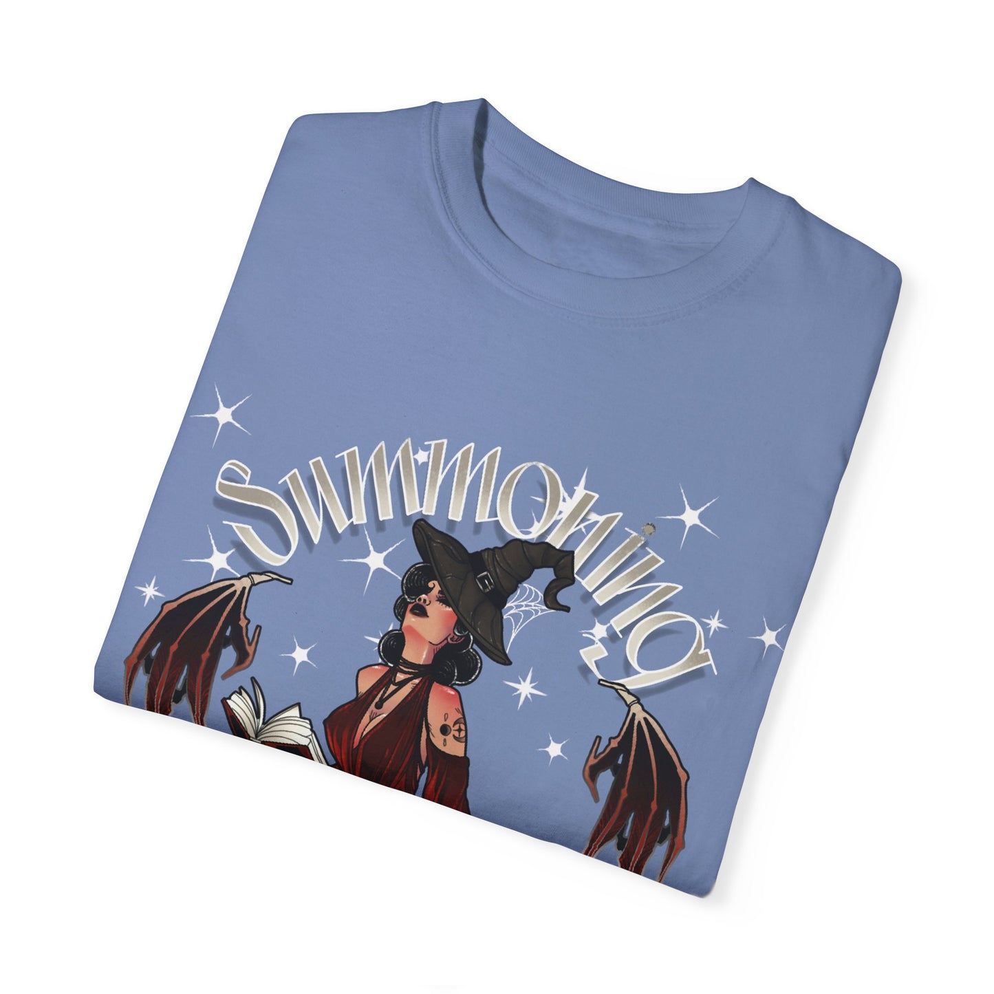 Summoning Shadow Daddy Unisex Garment-Dyed T-Shirt - Dark Aesthetic Tee for Alternative Fashion