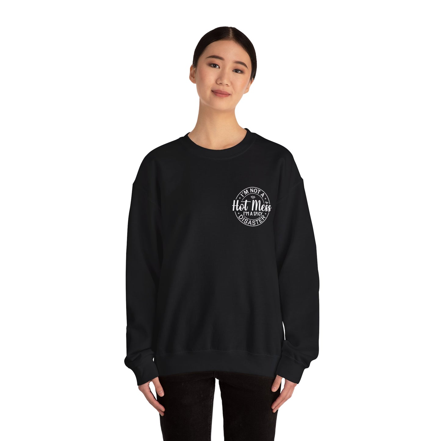 Hot Mess Gildan Crewneck Sweatshirt