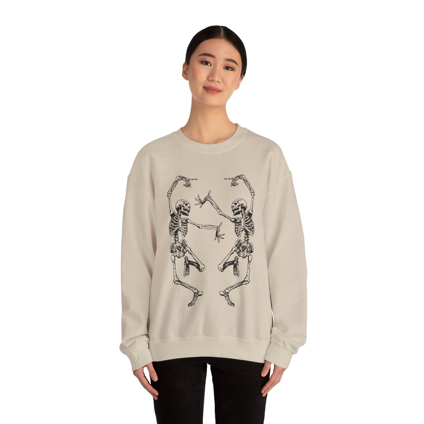 Dancing Skeletons Gildan Crewneck Sweatshirt