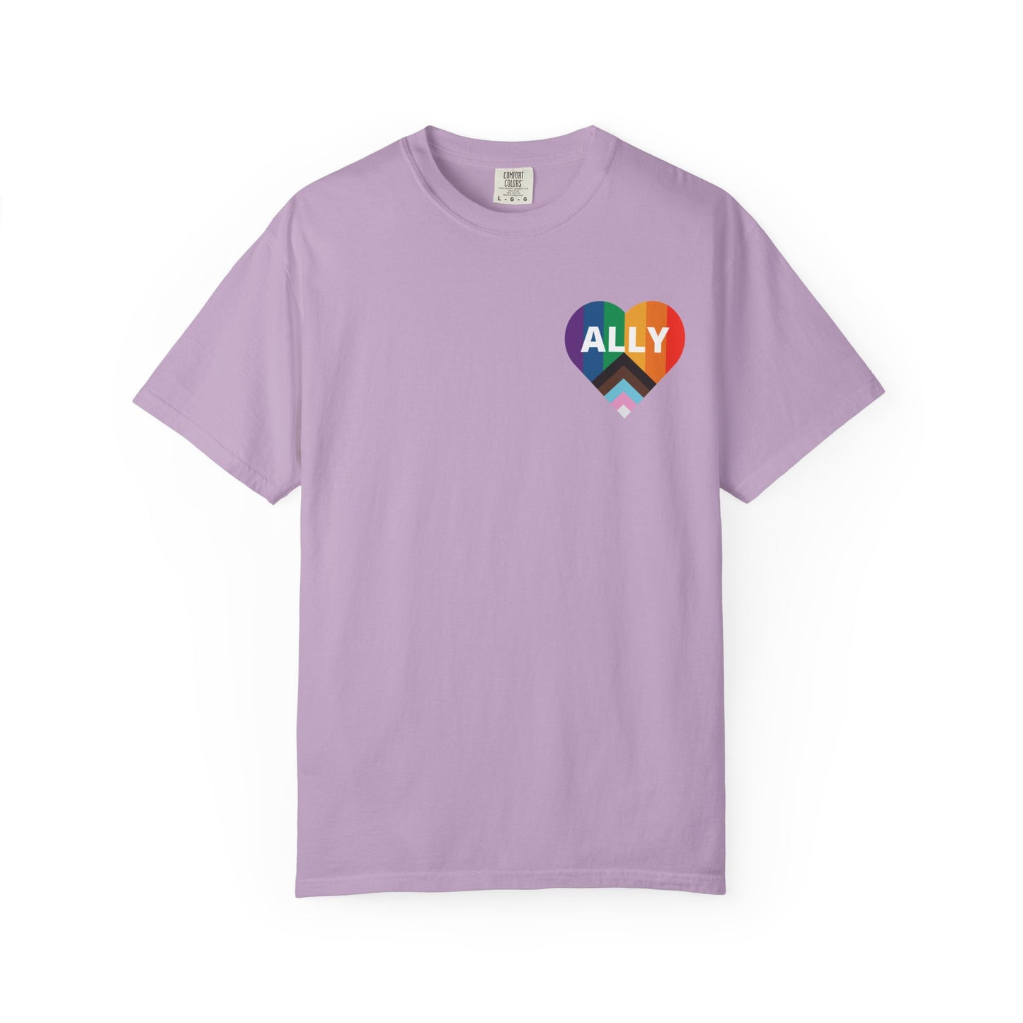 Inclusive Ally Heart T-Shirt, Pride Apparel, LGBTQ+ Support Shirt, Gift for Allies, Unisex T-Shirt, Colorful Heart Tee