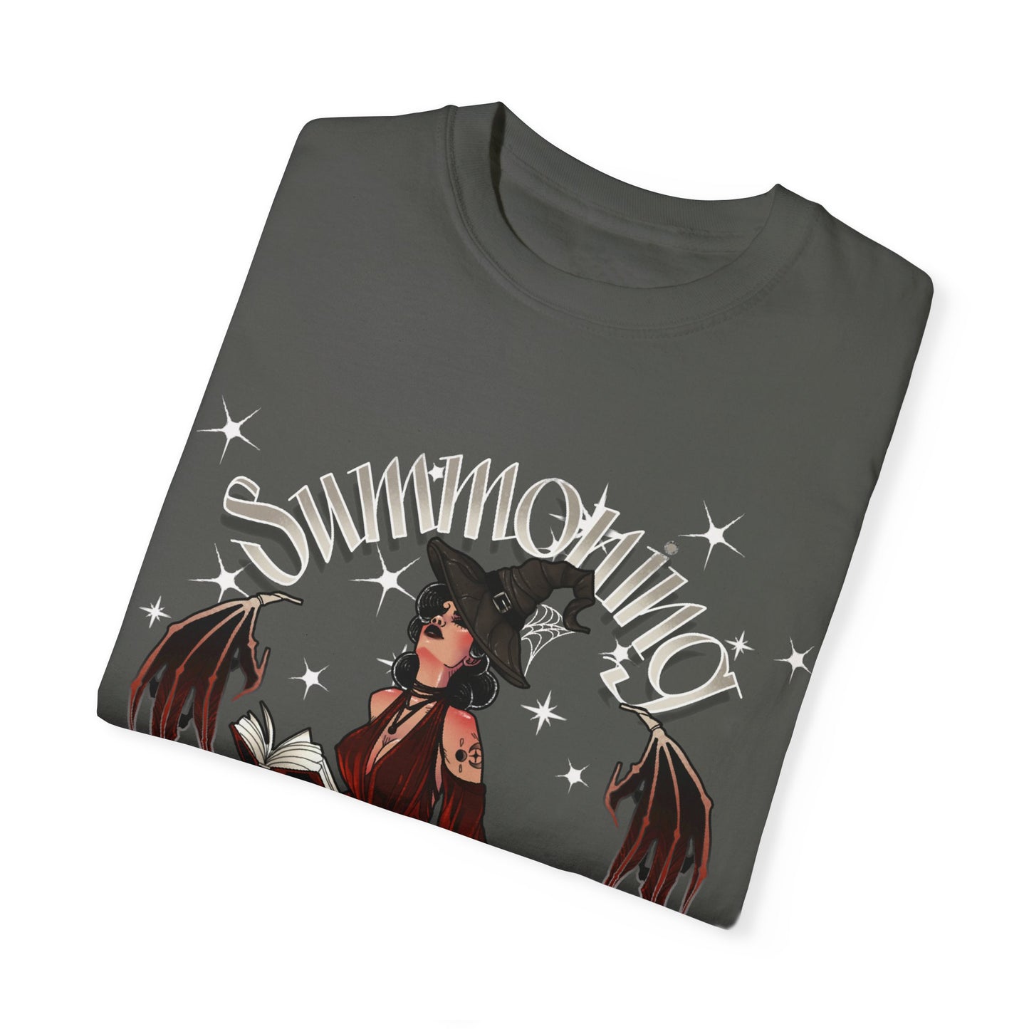 Summoning Shadow Daddy Unisex Garment-Dyed T-Shirt - Dark Aesthetic Tee for Alternative Fashion