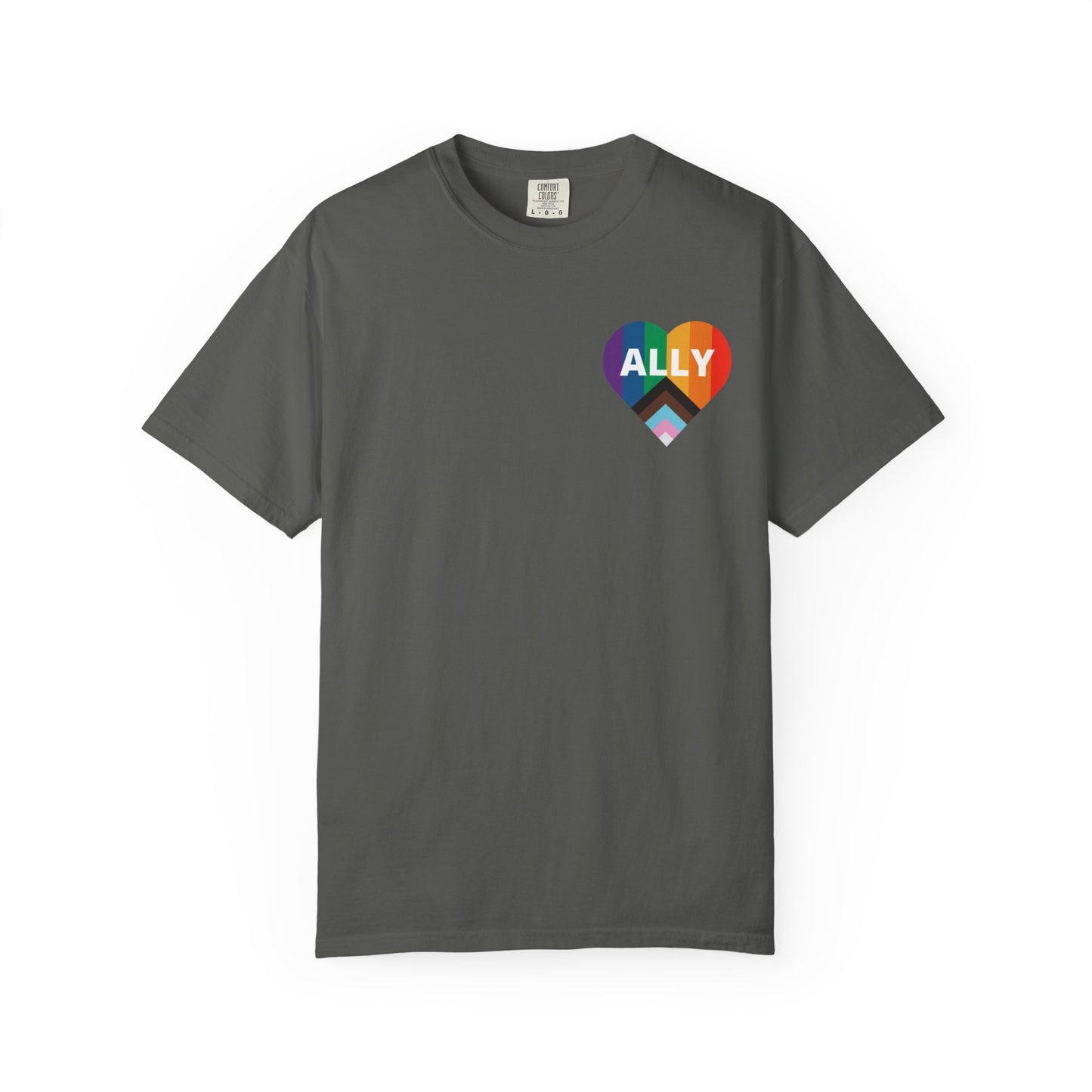 Inclusive Ally Heart T-Shirt, Pride Apparel, LGBTQ+ Support Shirt, Gift for Allies, Unisex T-Shirt, Colorful Heart Tee