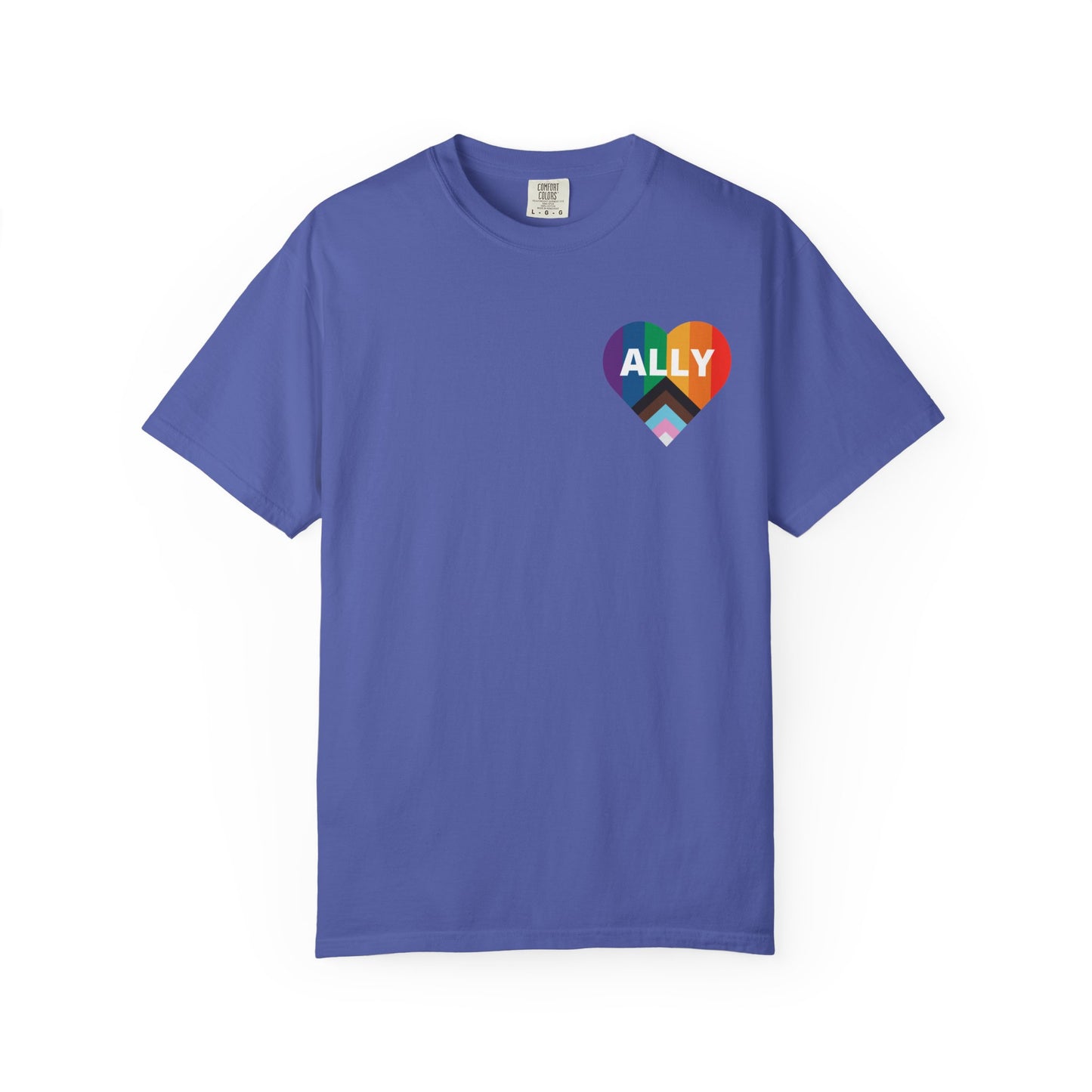 Inclusive Ally Heart T-Shirt, Pride Apparel, LGBTQ+ Support Shirt, Gift for Allies, Unisex T-Shirt, Colorful Heart Tee