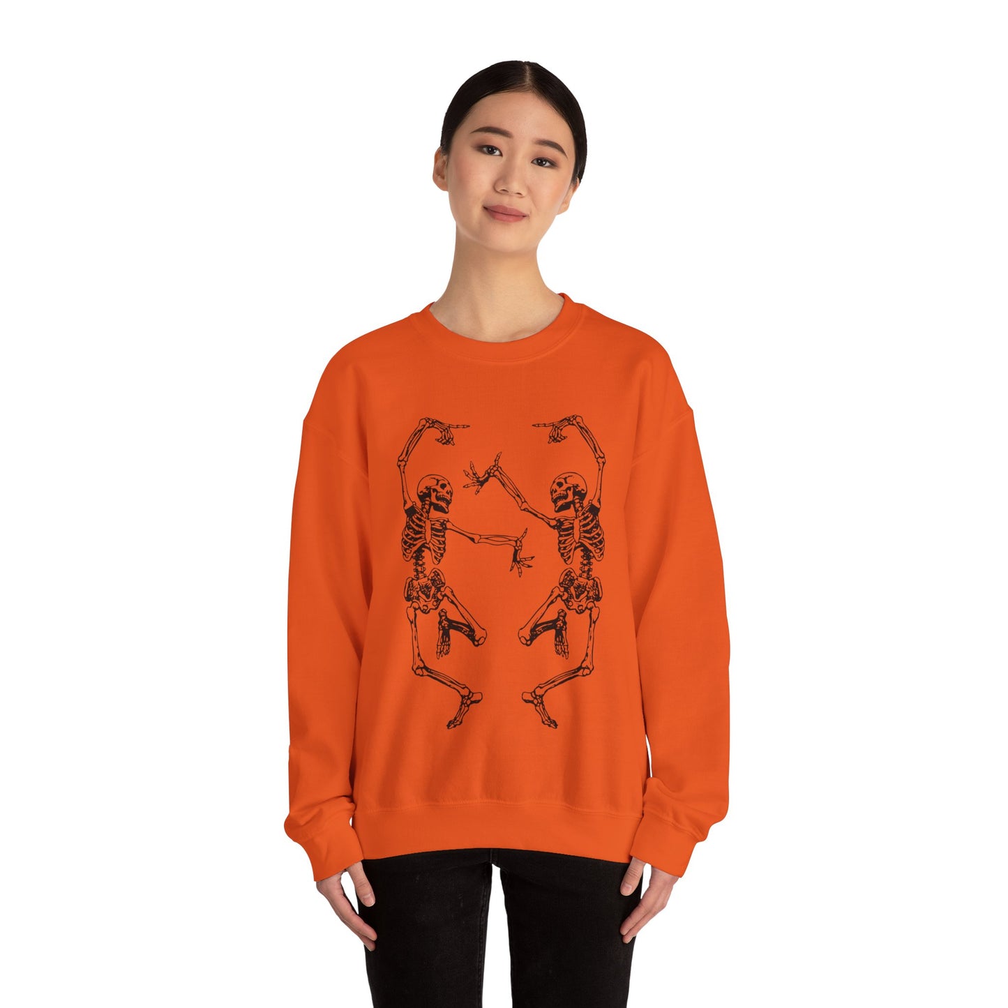 Dancing Skeletons Gildan Crewneck Sweatshirt
