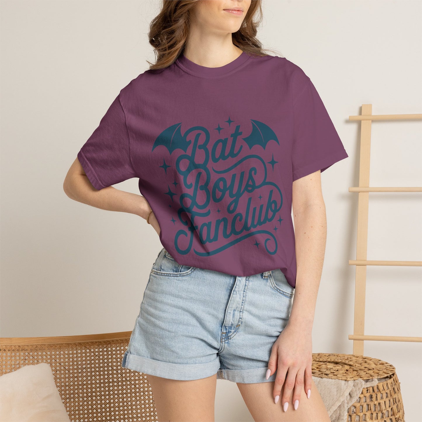 Bat Boys Fanclub T-Shirt — Retro Script Bat Graphic Tee