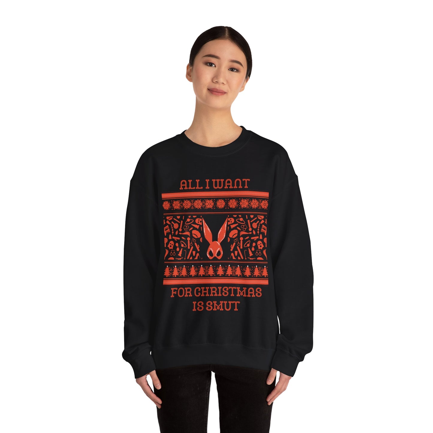 Smut For Christmas Gildan Crewneck Sweatshirt