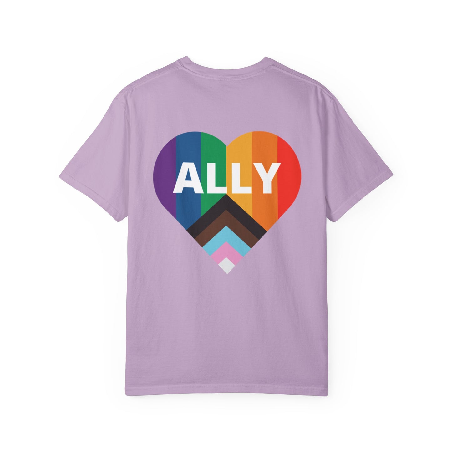 Inclusive Ally Heart T-Shirt, Pride Apparel, LGBTQ+ Support Shirt, Gift for Allies, Unisex T-Shirt, Colorful Heart Tee