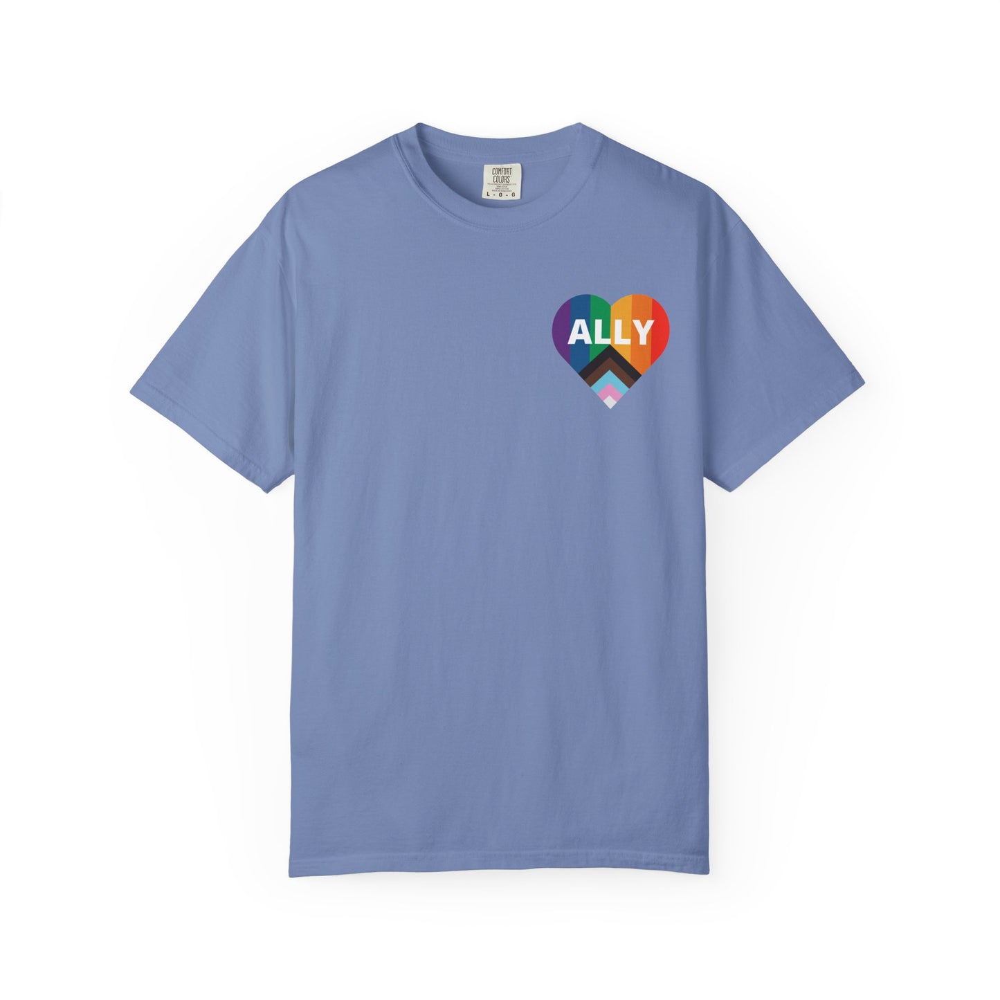 Inclusive Ally Heart T-Shirt, Pride Apparel, LGBTQ+ Support Shirt, Gift for Allies, Unisex T-Shirt, Colorful Heart Tee