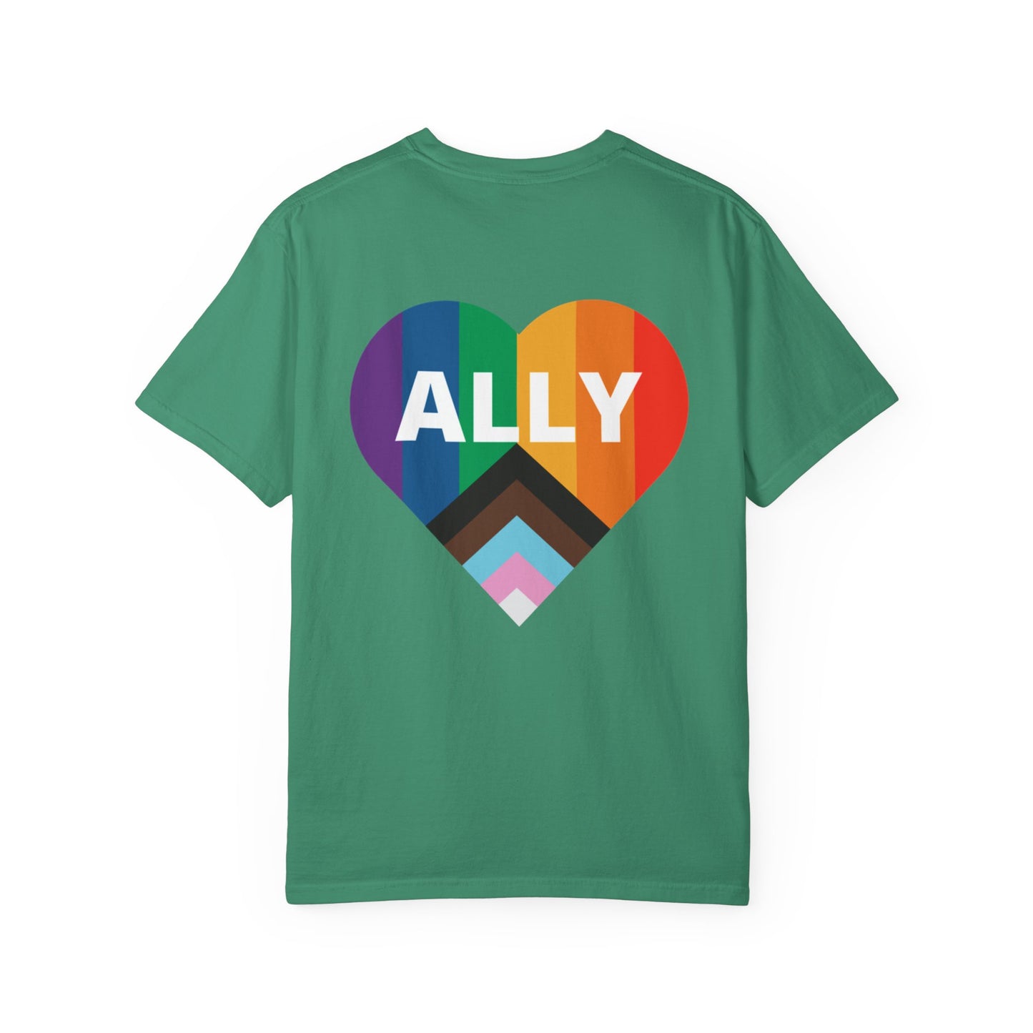 Inclusive Ally Heart T-Shirt, Pride Apparel, LGBTQ+ Support Shirt, Gift for Allies, Unisex T-Shirt, Colorful Heart Tee