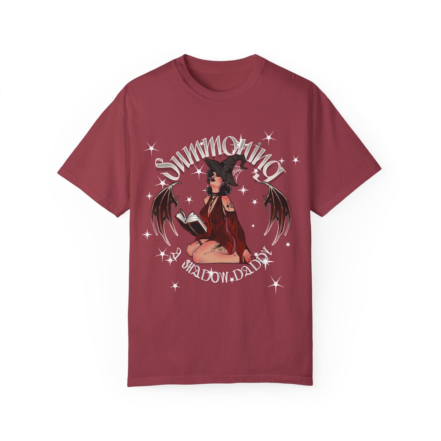 Summoning Shadow Daddy Unisex Garment-Dyed T-Shirt - Dark Aesthetic Tee for Alternative Fashion