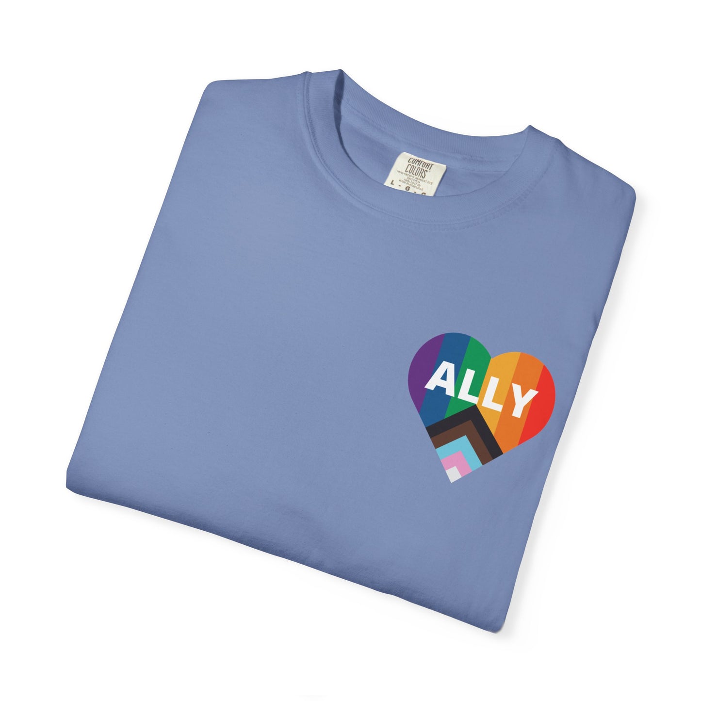 Inclusive Ally Heart T-Shirt, Pride Apparel, LGBTQ+ Support Shirt, Gift for Allies, Unisex T-Shirt, Colorful Heart Tee