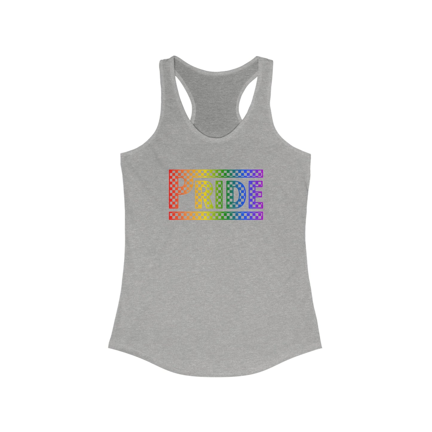Pride Racerback Tank, LGBTQ+ Apparel, Summer Workout Top, Equal Rights Shirt, Pride Month Celebration, Casual Fashion