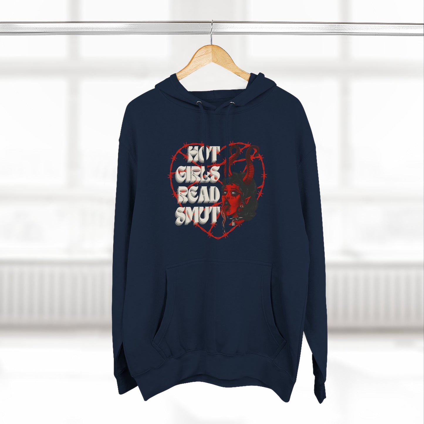 Hot Girls Read Smut Hoodie - Cozy Fleece for Book Lovers