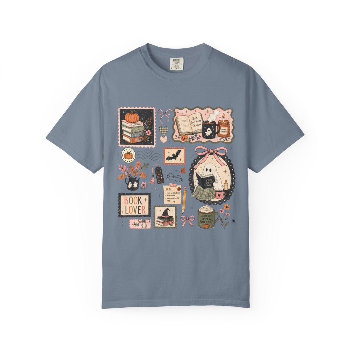 Book Lover ghostie Graphic T-Shirt