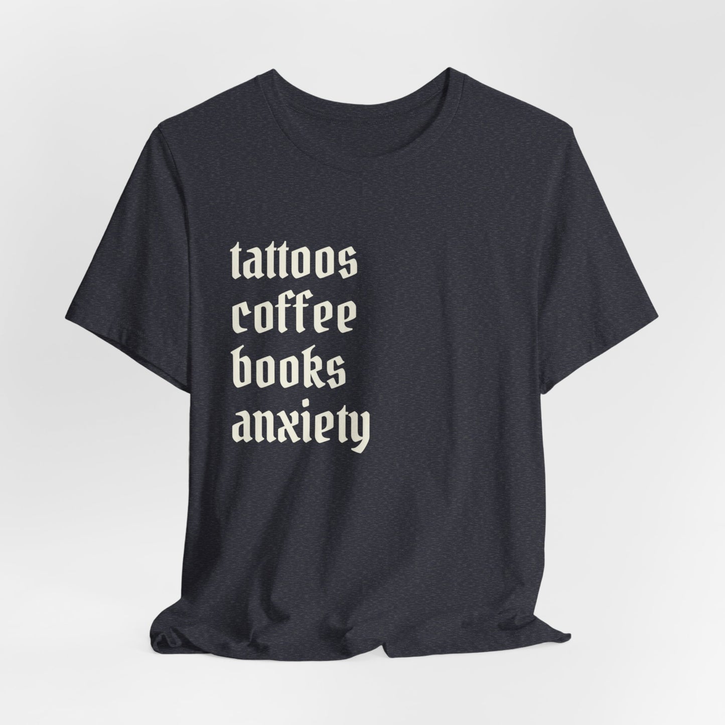 Tattoos coffee books anxiety