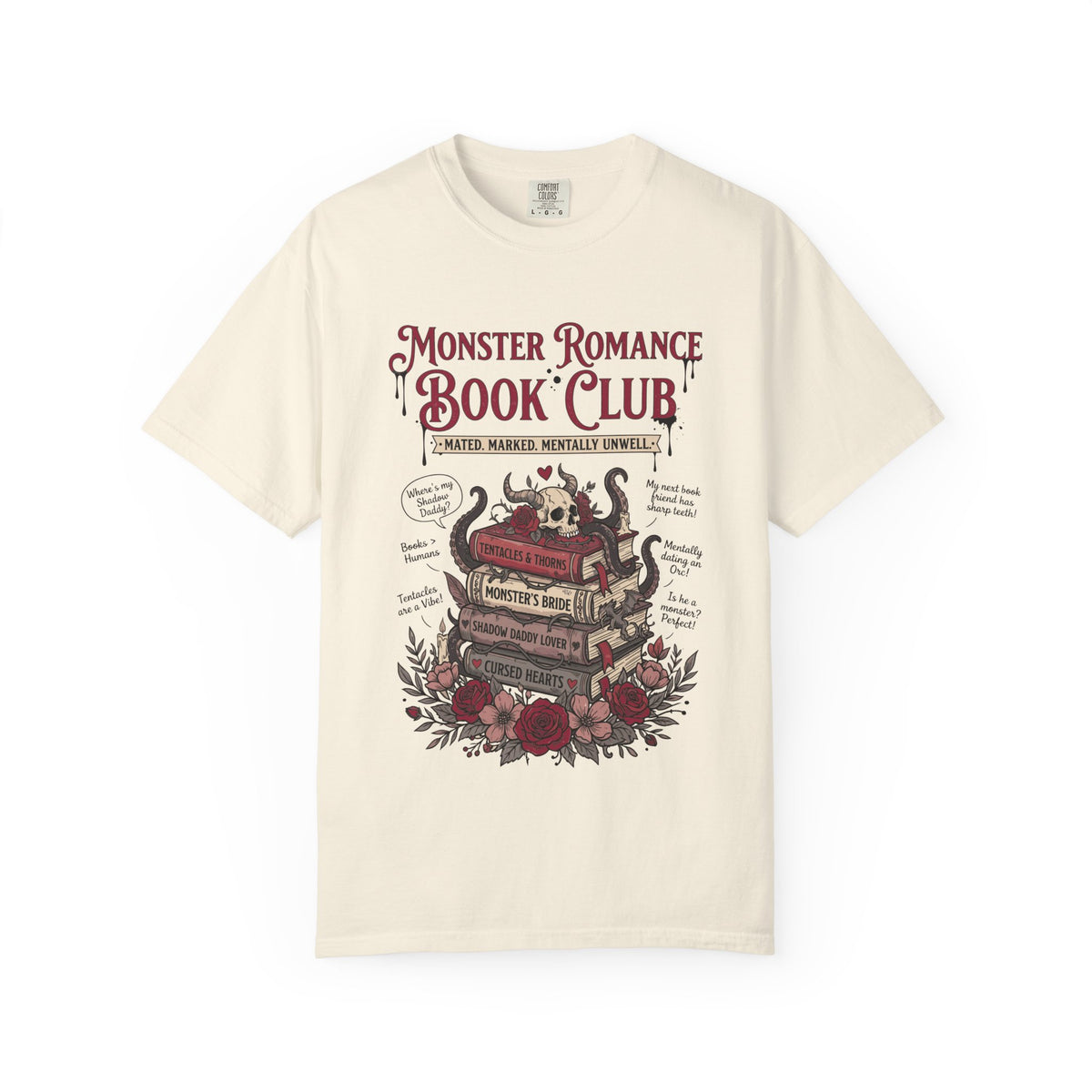 Monster Romance Book Club T-Shirt — Gothic Booklover Tee