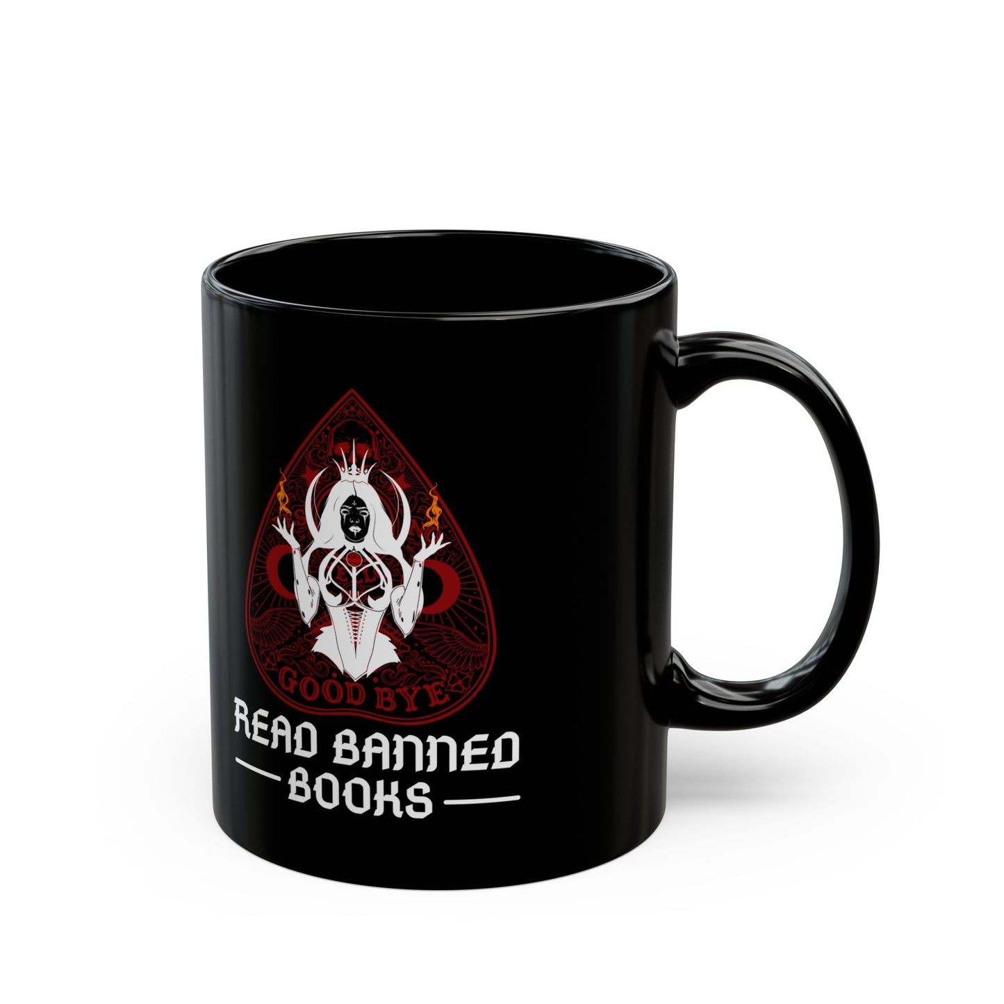 Read banned books 11oz Black Mug