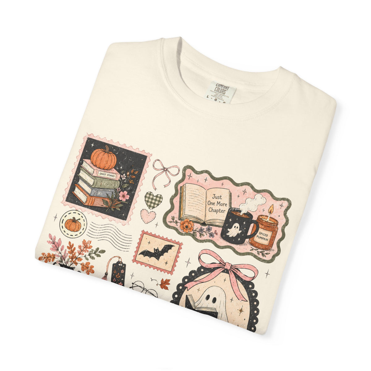 Book Lover ghostie Graphic T-Shirt
