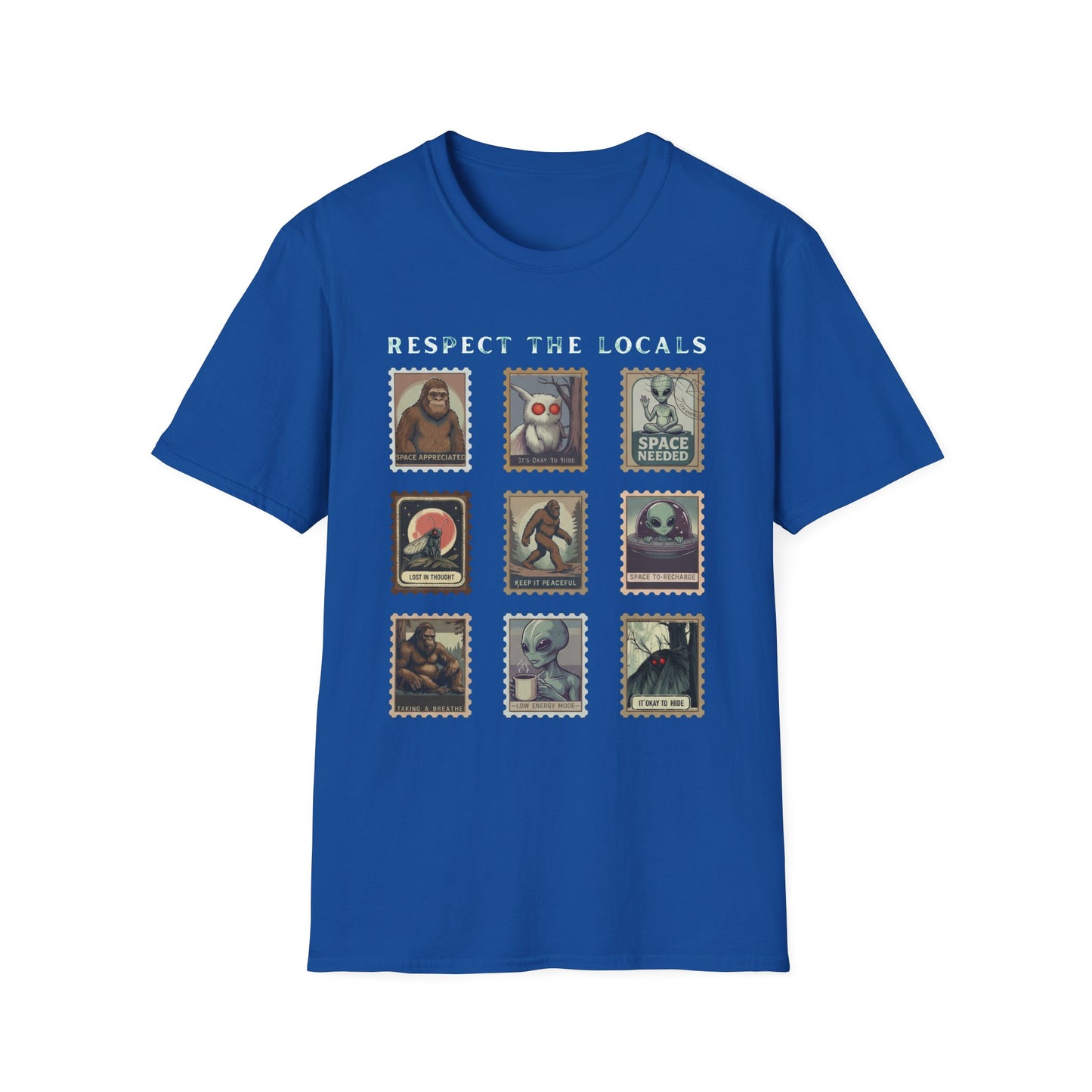 Alien Postage Stamp Graphic Tee — "Space Needed" Retro Sci‑Fi T-Shirt